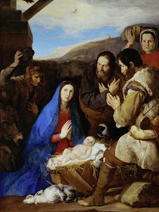 Framed Adoration of the Shepherds Print