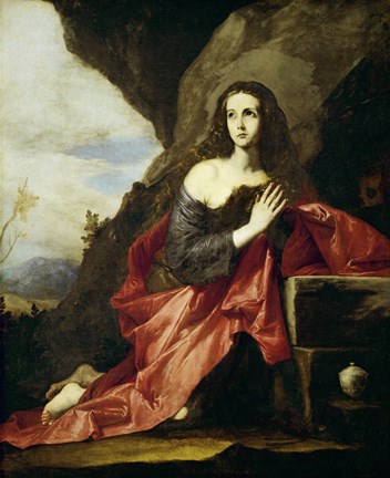 Framed Saint Mary Magdalen or Saint Tais, 1641 Print