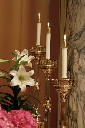 Framed Easter Candles Print