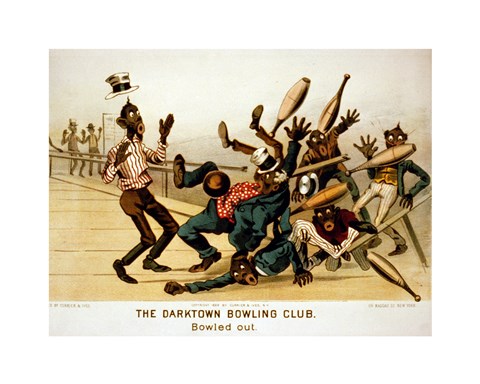 Framed Darktown Bowling Club: Bowled Out Print