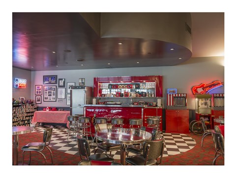 Framed Bowling Center Snack Bar at Mount Vernon Print