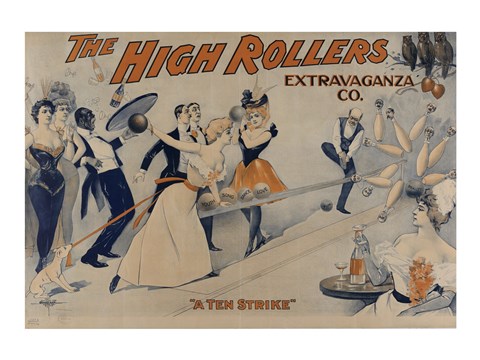 Framed High Rollers Extravaganza Co. Print