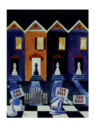 Framed White Flight Print