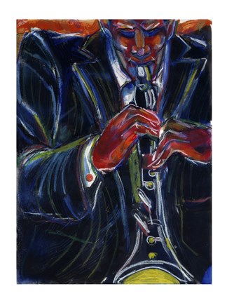 Framed Clarinet Print