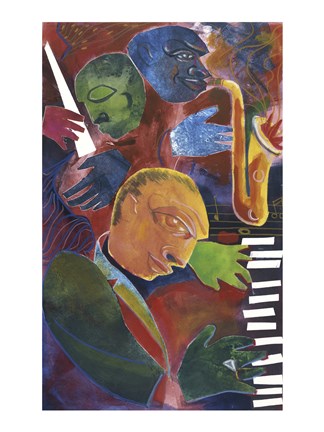 Framed Jazz Messenger III Print