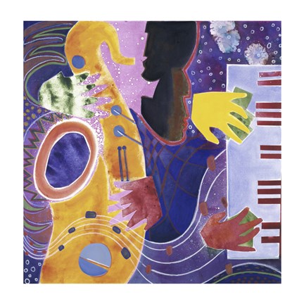 Framed Piano III Print