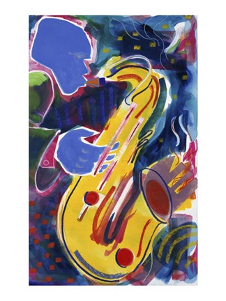 Framed Hot Sax Print
