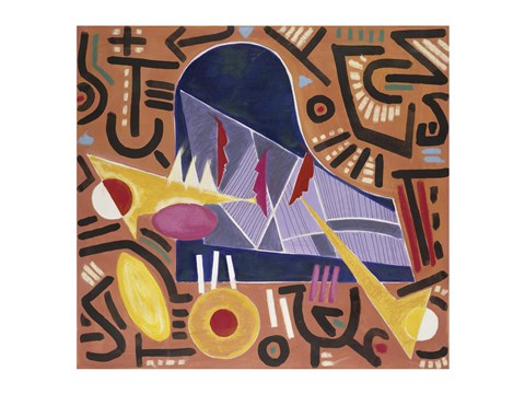 Framed Untitled (Abstract Piano) Print