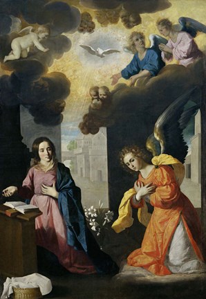 Framed Annunciation, 1638-1639 Print
