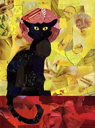 Framed Le Chat Noir Print