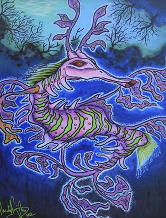 Framed Dragon 2 Print