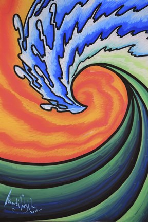 Framed Great Wave Print