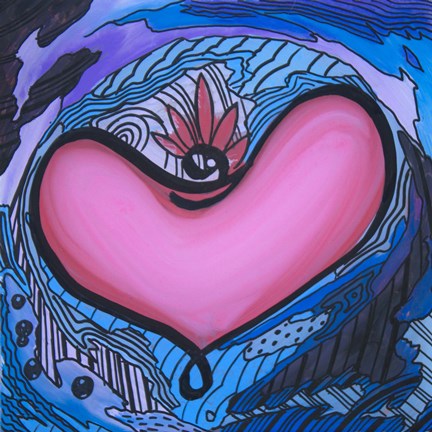 Framed Heart 12 Print