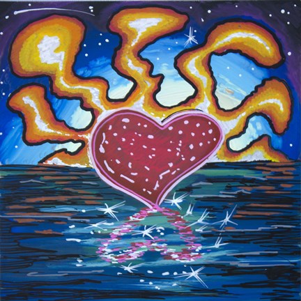 Framed Heart 9 Print