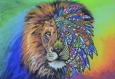 Framed Animals Of Pride - Lion Print