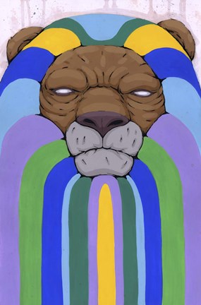 Framed Head Of The Pride Print