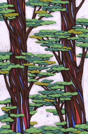 Framed Showing Thru The Cracks Print