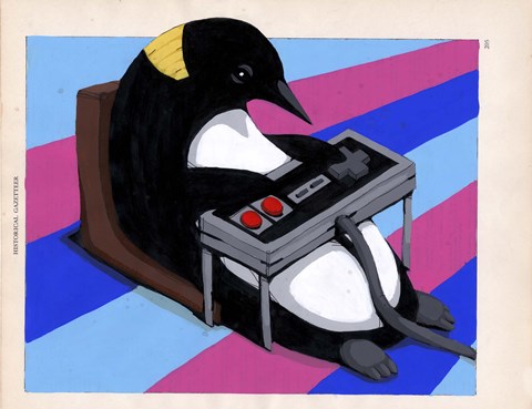 Framed Winter Indoors Print