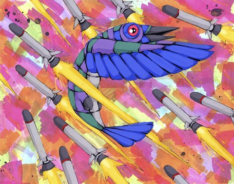 Framed Evasive Maneuvers Print