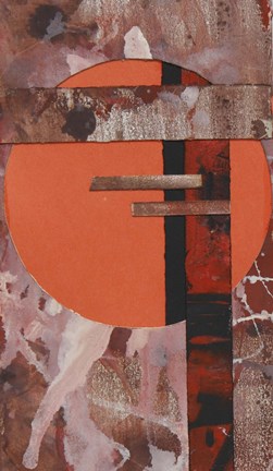 Framed Abstract Red Print