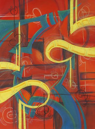 Framed Abstract 24 Print