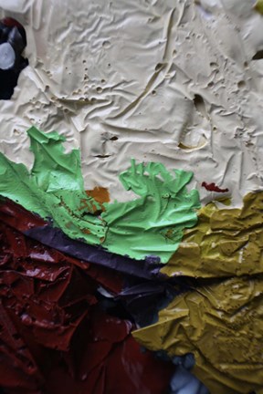 Framed Color Cups &amp; Tape 71 Print