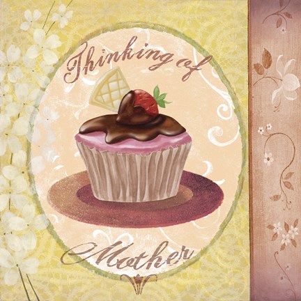 Framed Cupcake Holidays II Print