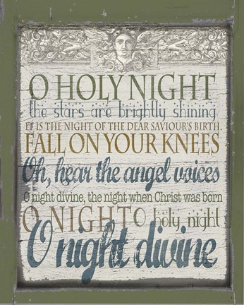 Framed Oh Holy Night Print