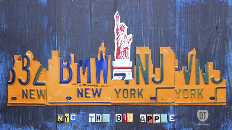 Framed New York City Skyline Print