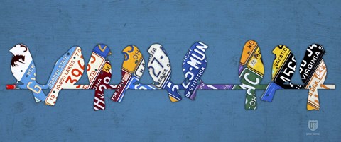 Framed Birds on a Wire Print