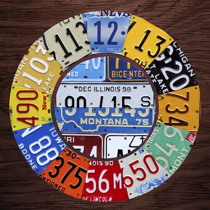 Framed Clock Square Print