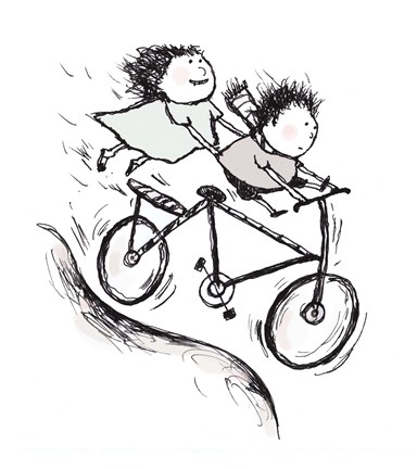 Framed Bike Kids Print