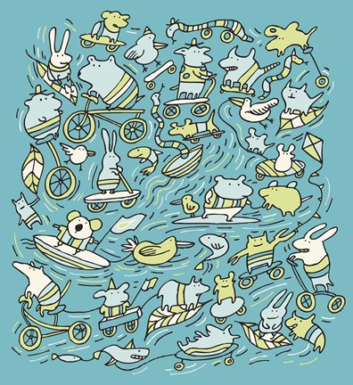 Framed Animal Power Print