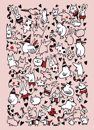 Framed Party Animals Print