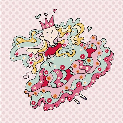 Framed Little Flower Princess Print