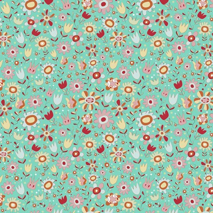 Framed Gorgeous Girly Flowers Print