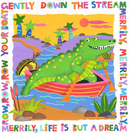 Framed Row Your Boat Print