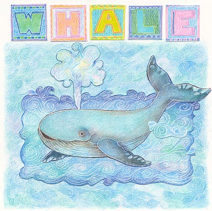 Framed Whale Print