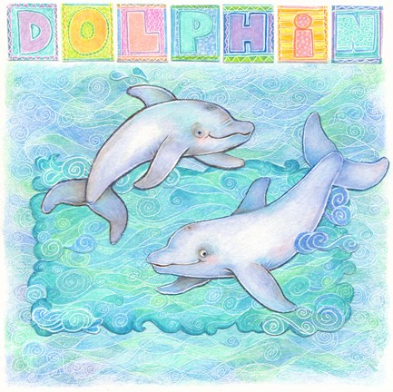 Framed Dolphin Print