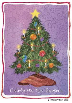 Framed Stocking 2 Print