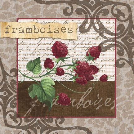 Framed Framboises Print