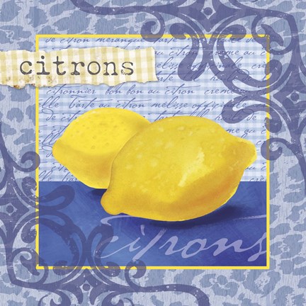 Framed Citrons Print