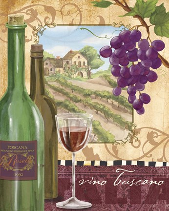 Framed Wine Country Print