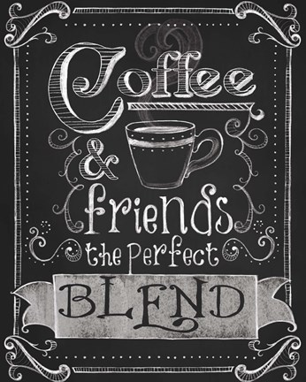 Framed Coffee &amp; Friends Print