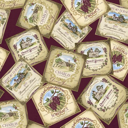 Framed Wine Chateau Print