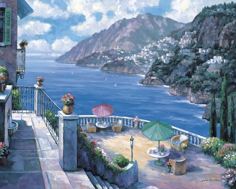 Framed Amalfi Coast Print