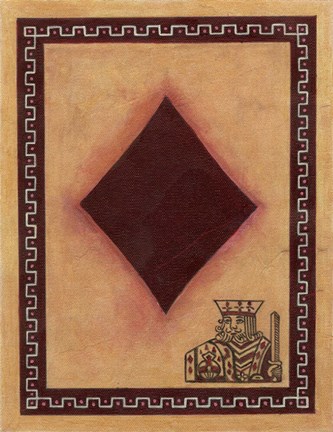 Framed King Of Diamonds Print