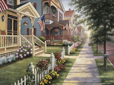 Framed Country Homes Print