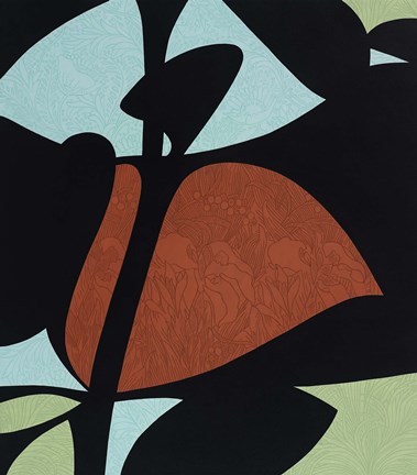 Framed Floral Abstract Print