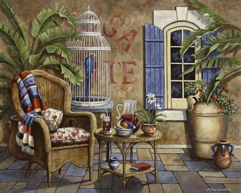 Framed Fiesta I Print